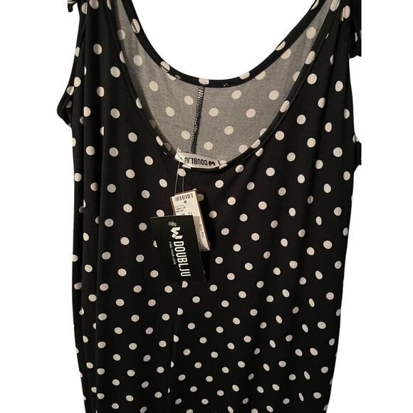 Doubling Black & White Dot Jumpsuit.‎ - Picture 5 of 6